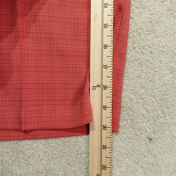 NWT Walter Hagen Mens Perfect 11 Golf Tonal Plaid Shorts Dark Coral Size 32 - Picture 3 of 10